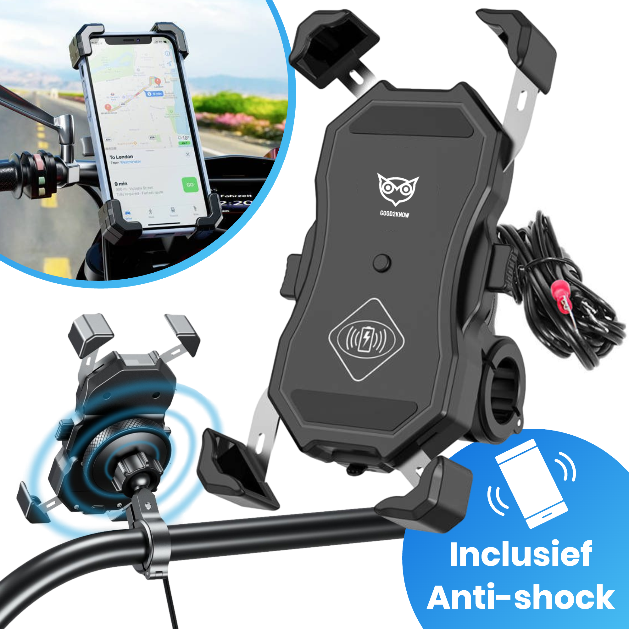 Anti Vibration Motorcycle Mobile Holder With Charger Motorcycle Vibration Dampener Quad Lock USA Official Store Anti Vibration Motorcycle Mobile Holder With Charger Motorcycle Vibration Dampener Quad Lock USA Official Store