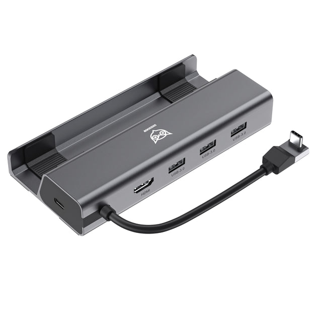 Good2know Steam Deck Dock - Rog Ally Dock - Multifunctioneel Docking station voor valve Steam Deck console, switch, ipad - 5 in 1 - 4k hdmi
