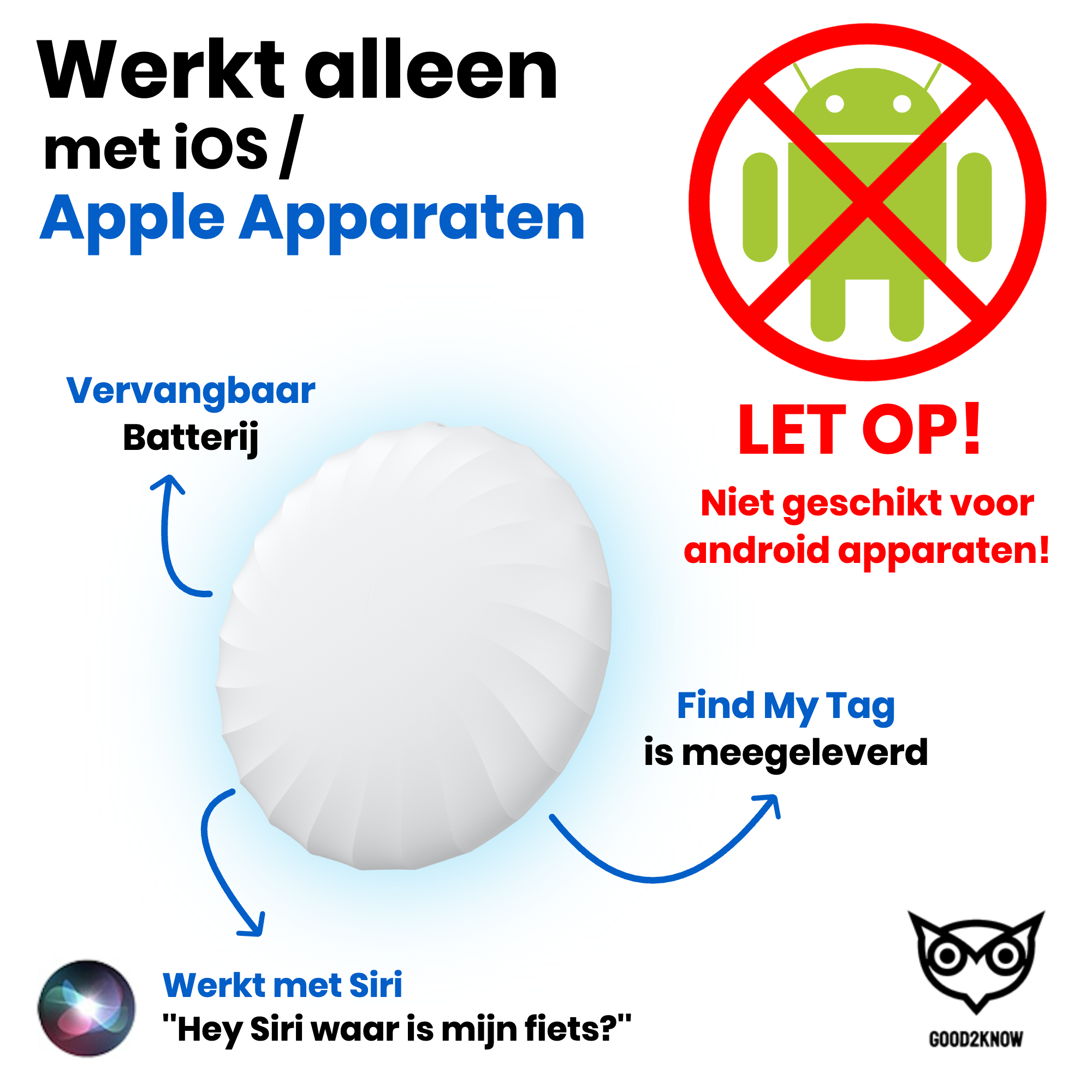 Gps Tracker Fiets inclusief Airtag – Fiets tracker – Fiets Gps - [G2K-72]