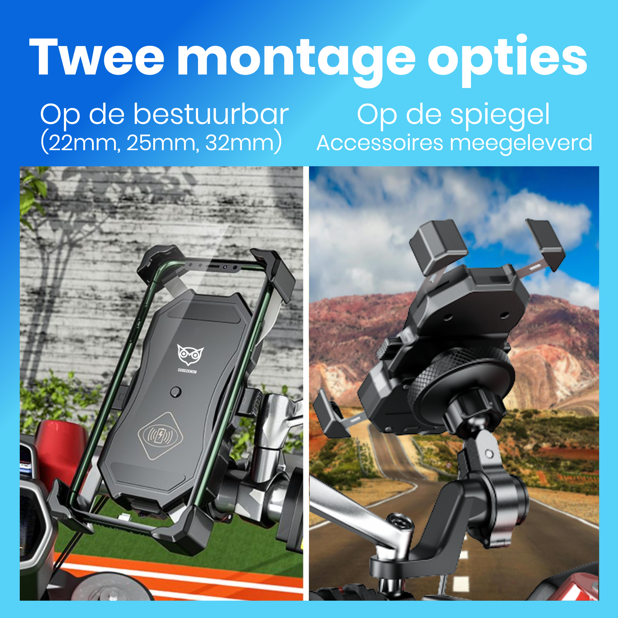 Telefoonhouder Motor Met Oplader