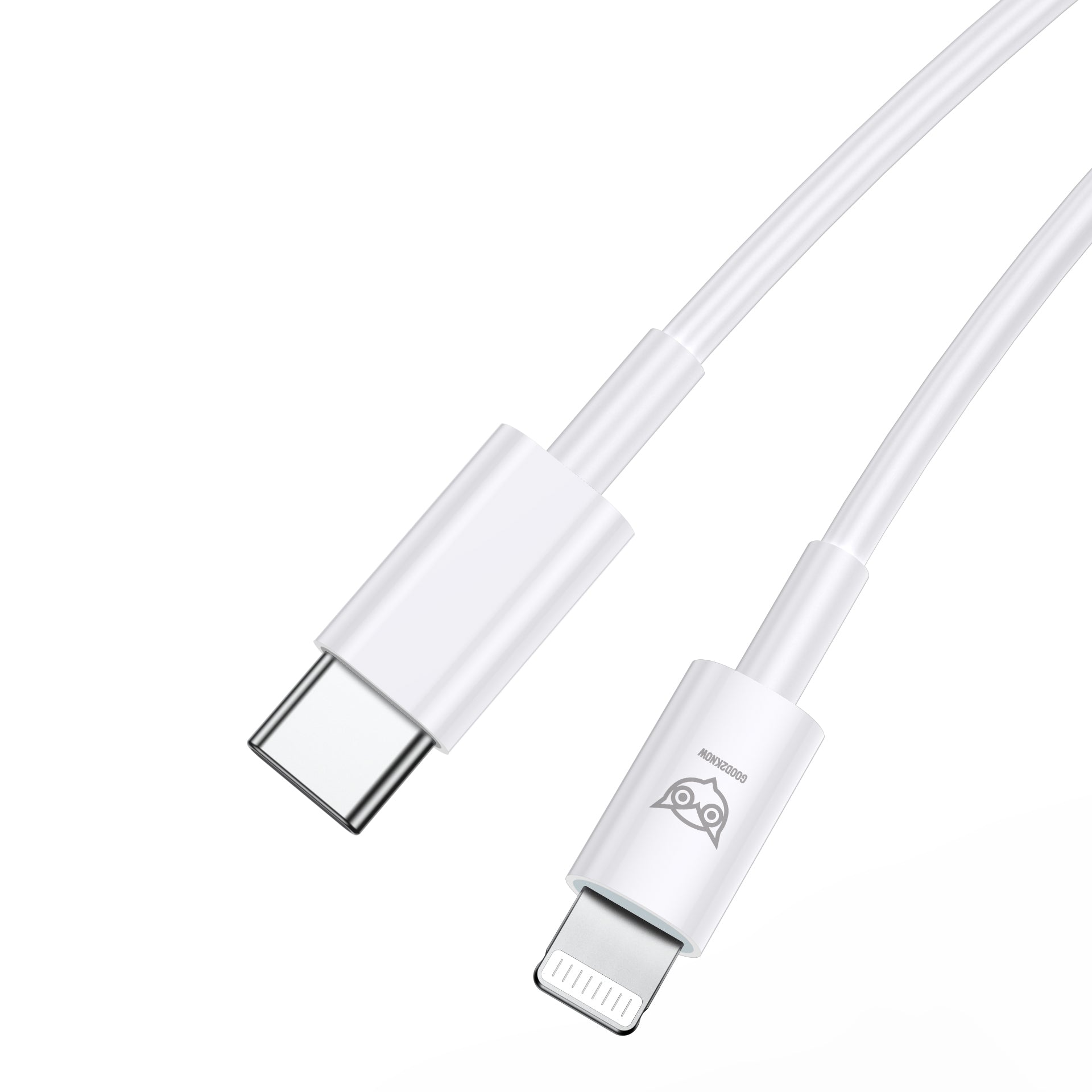 USB C naar Lightning - 20cm - Motorhouder Kabel, Powerbank Kabel, Klein en Compact