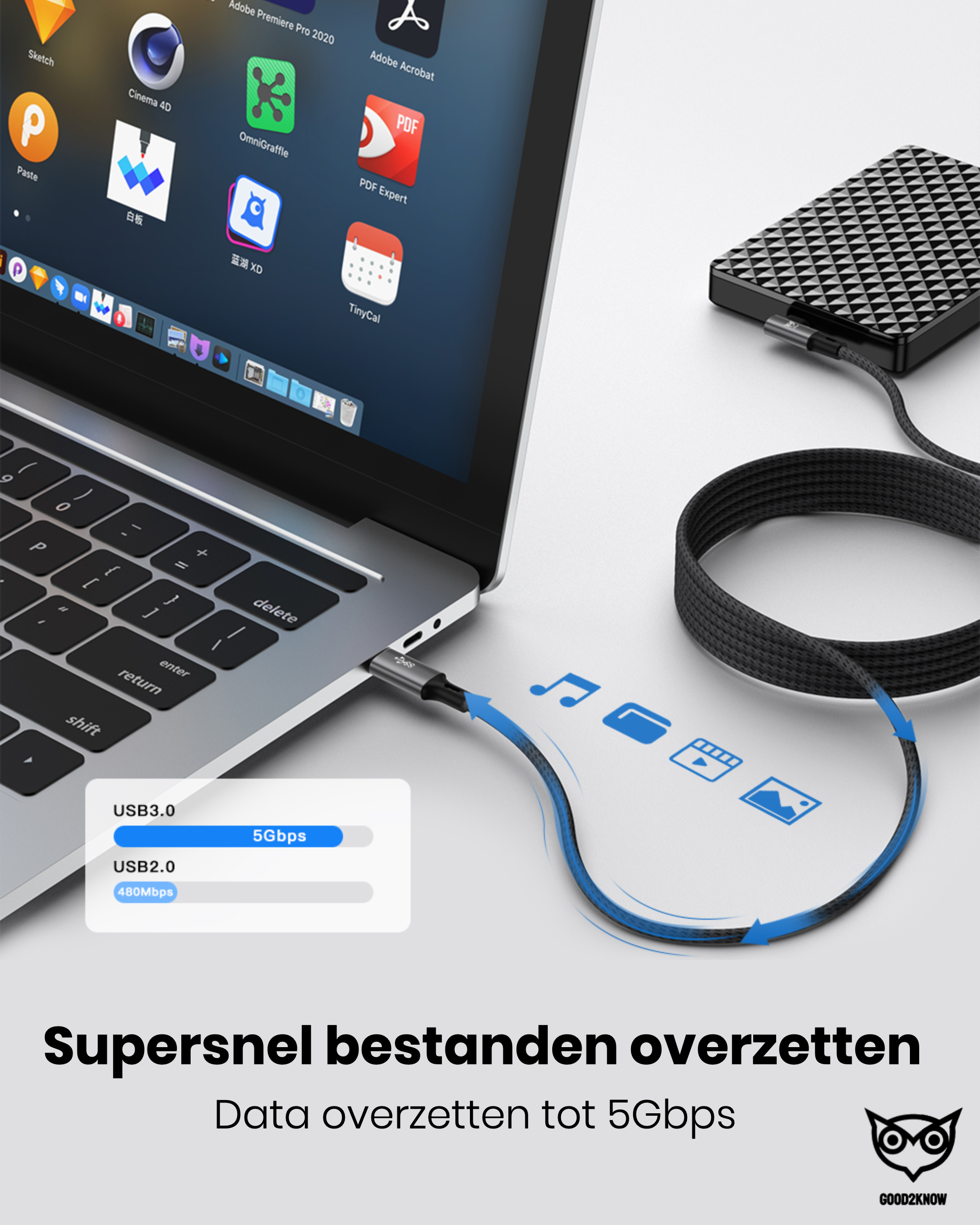 AMVR Meta Quest 3 / 3S VR Link Kabel USB 3.0 Highspeed-Datenübertragung