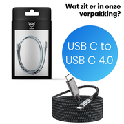 Good2know Usb-c kabels - usb-c kabel naar usbc 4.0 - 240W - Snellader - Datatransfer - 8K Beeldoverdracht - 2 Meter