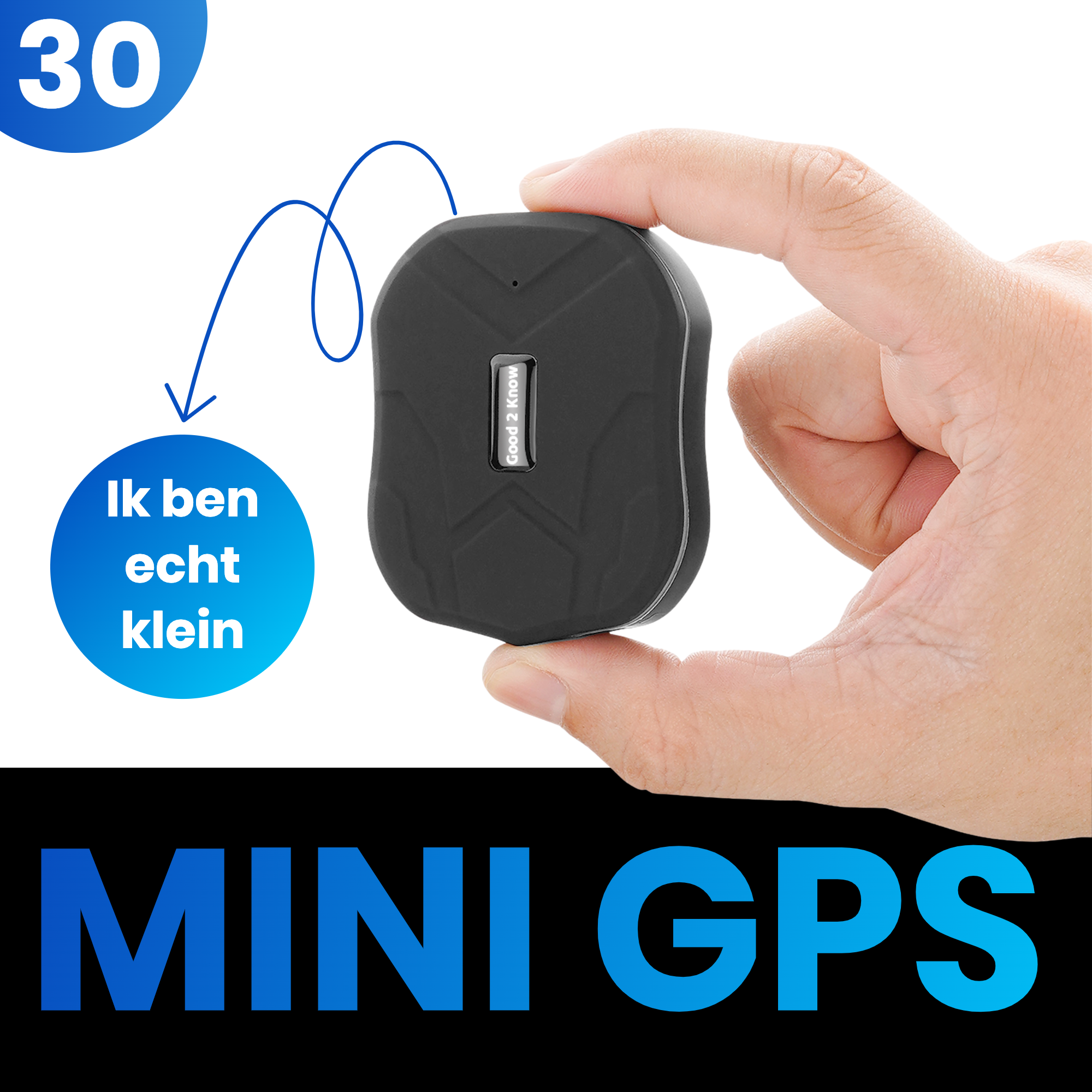GPS tracker MINI 30 dagen Inclusief Simkaart & Zonder Abonnement