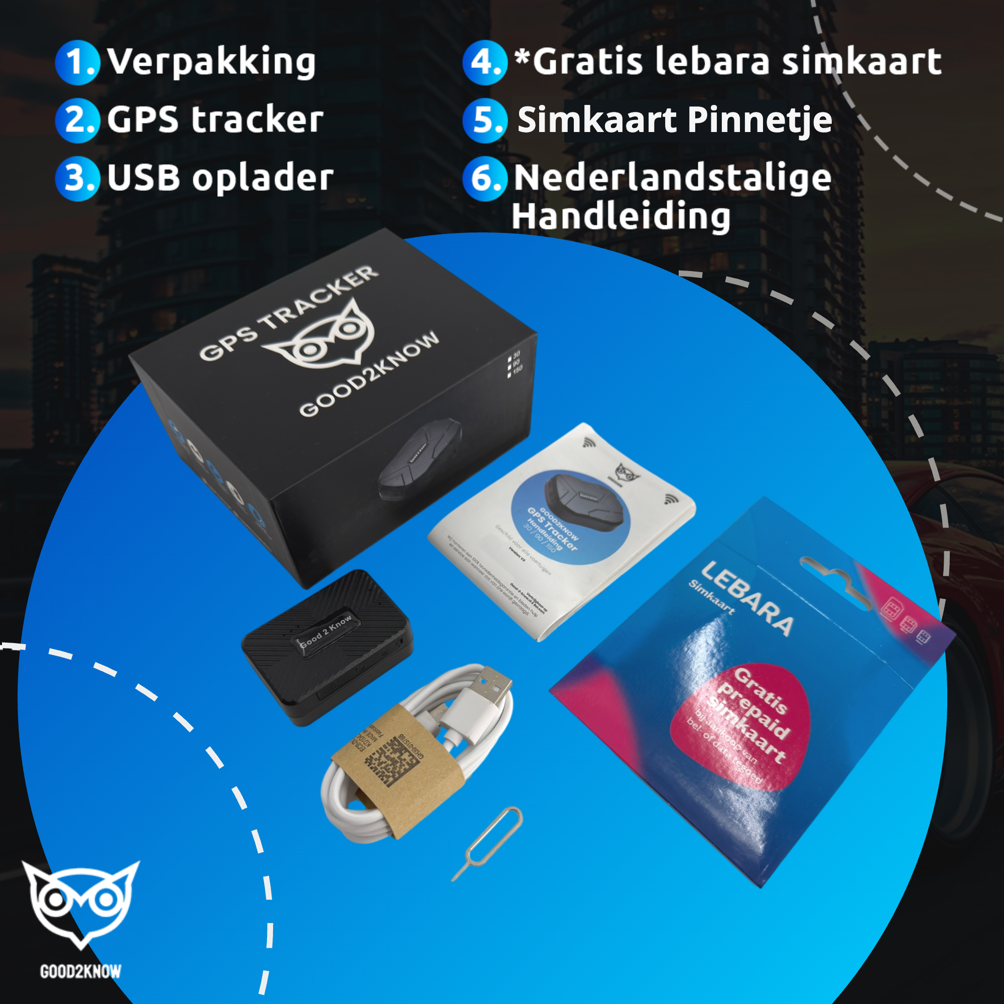 GPS tracker MINI 30 dagen Inclusief Simkaart & Zonder Abonnement(G2K-52)