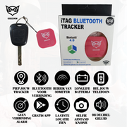 Good2know Sleutelvinder - Sleutelhanger - Roze - Gps tracker - Bleutooth Keyfinder - Cr 2032 & koortje - Airtag