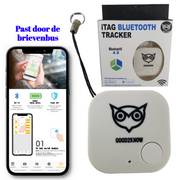 Good2know Key Finder - Keychain - White - Gps tracker - Bleutooth Keyfinder - Cr 2032 &amp; cord - Airtag