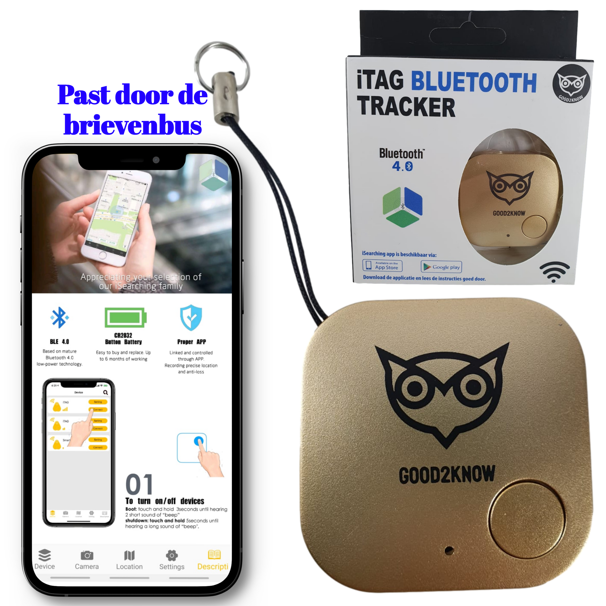 Good2Know - GPS Tracker Voiture / Moto / Scooter - Magnétique