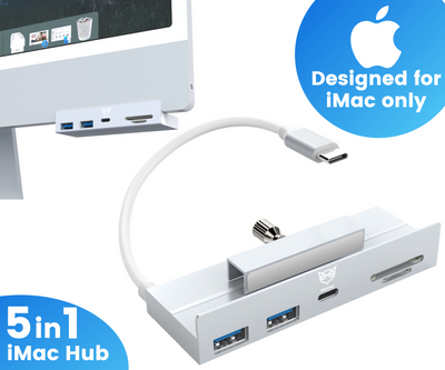 Good2know iMac hub - USB-C - Gen2 - 5 in 1 - Suitable for iMac 24 inch, iMac 27 inch