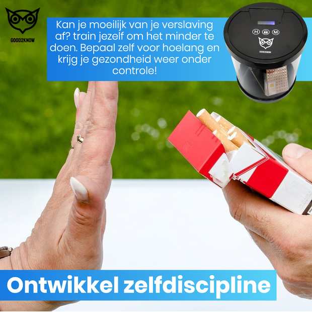 Good2know Telefoon Kluis met Tijdslot - Stoppen met Roken - Timer – Kluis - Opbergdoos - Kitchen Safe - Zwart – meer Focus & Zelfdiscipline