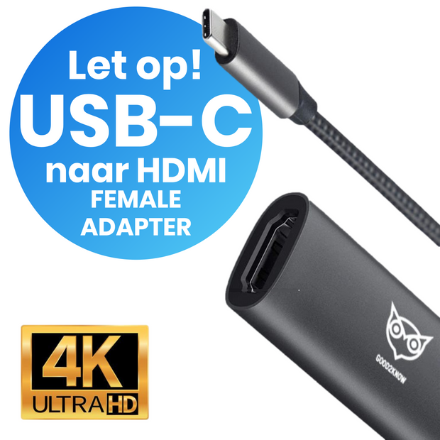 Good2know USB C naar 4K HDMI Adapter