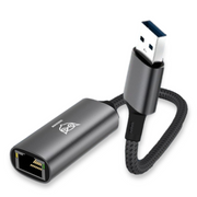 Good 2 Know Ethernet adapter USB-A - Rj45 - USB A naar Ethernet adapter - Internet adapter - 20CM - Aluminium behuizing