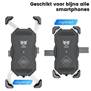 Good2know Telefoonhouder motor/ATV - Smartphone houder - Met Draadloze Oplader - Telefoon standaard – 360º Draaibaar