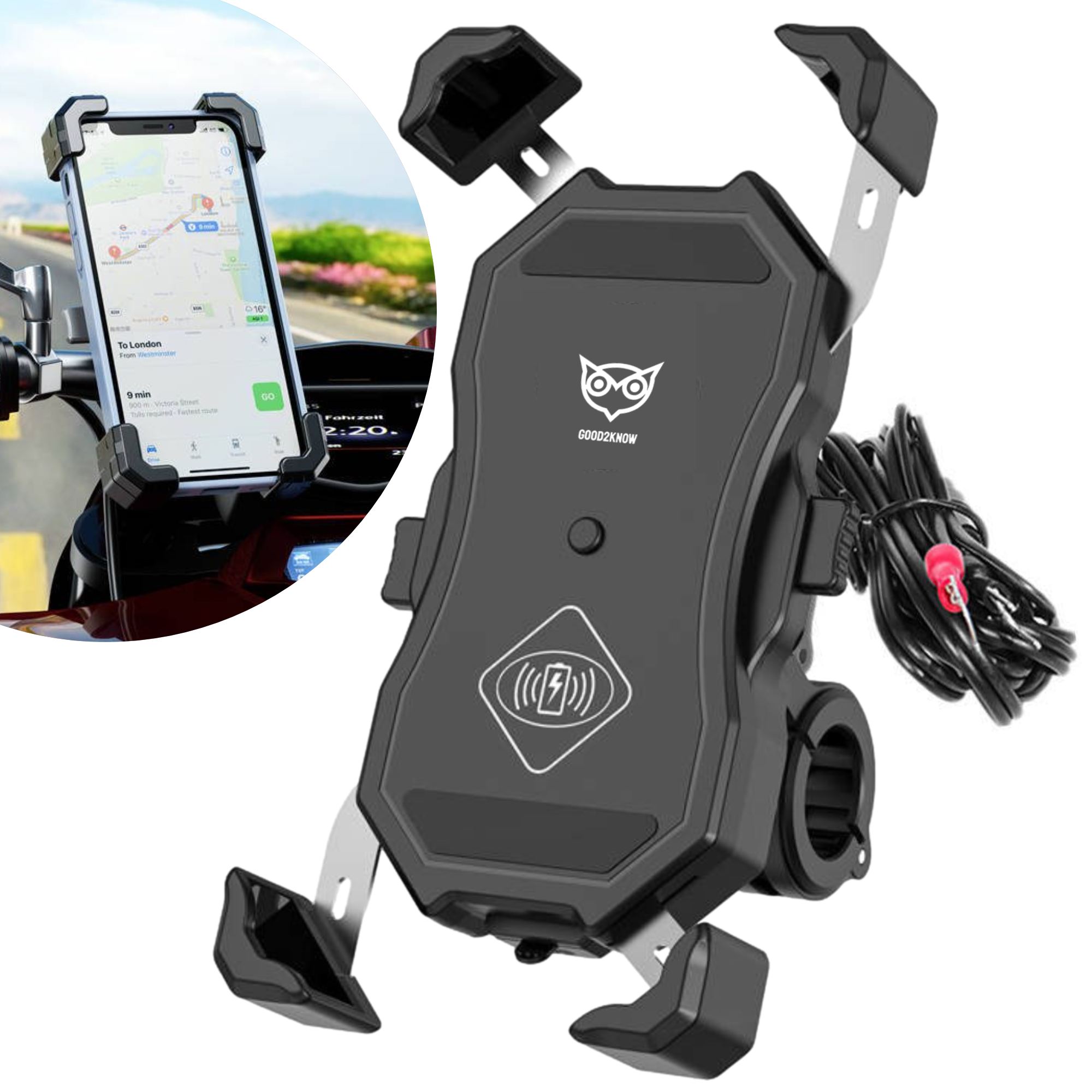 BlueBuilt Telefoonhouder Fiets/Motor/Scooter | | Telefoonhouders BlueBuilt Telefoonhouder Fiets/Motor/Scooter | | Telefoonhouders