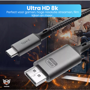 Good2know USB-C 3.1 Naar Displayport DP 1.4 - 8K 60Hz - 1 METER