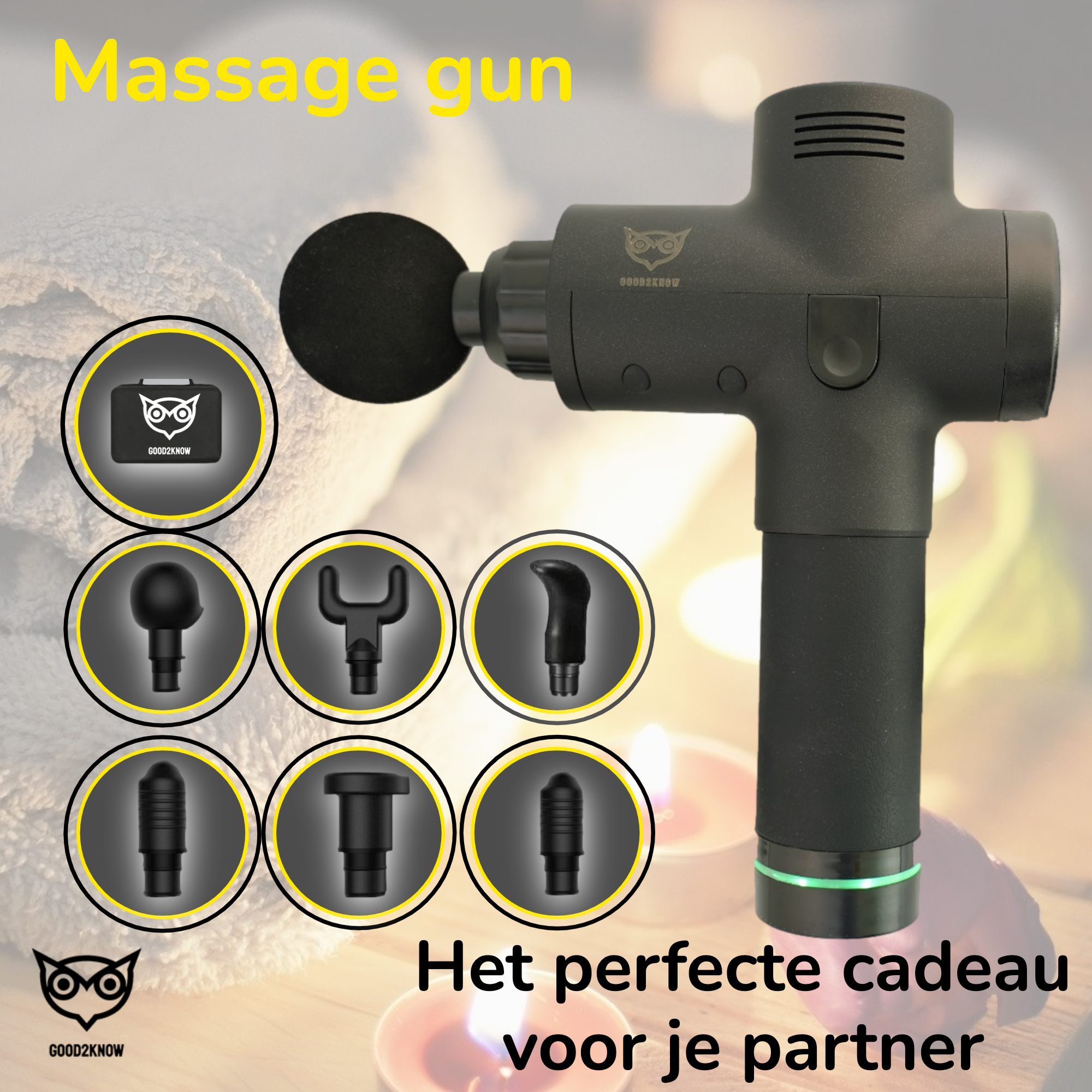 Professioneel Massage Gun - NL Handleiding