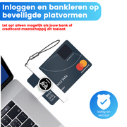 Good2know Id Kaartlezer mini - USB C - België – Kaartlezer identiteitskaart – Identiteitskaartlezer - eID – Id Lezer – Mac, Windows, telefoon, tablet