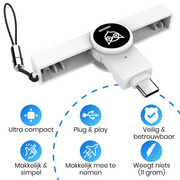 Good2know Id Kaartlezer mini - USB C - België – Kaartlezer identiteitskaart – Identiteitskaartlezer - eID – Id Lezer – Mac, Windows, telefoon, tablet