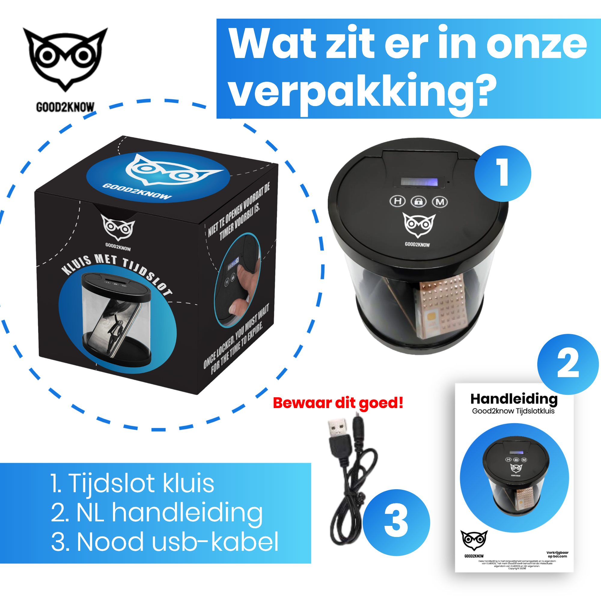 Genie Hand - Kluis met Tijdslot (Klein Genie Hand - Kluis met Tijdslot (Klein